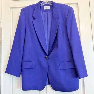 Pendleton Vintage Purple Wool Blazer Size 12